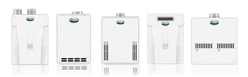 tankless water heaters ready for installation